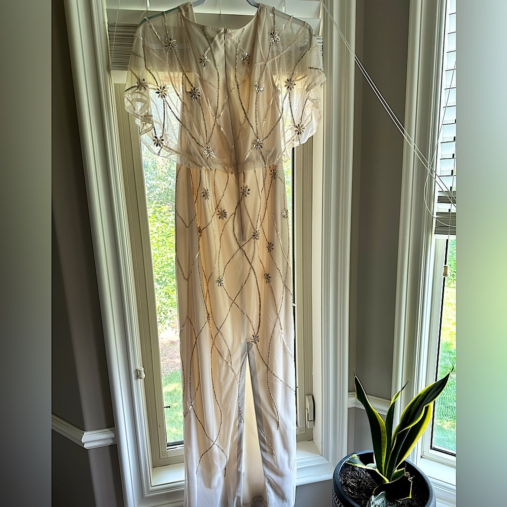 Adrianna Prapell size 4 ivory dress.